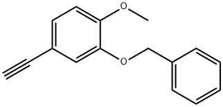 3-벤질록시-1-에티닐-4-메톡시-벤젠 구조식 이미지