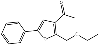 1-(2-(에톡시메틸)-5-페닐푸란-3-일)에타논 구조식 이미지