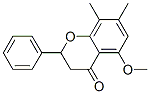 2,3-dihydro-5-methoxy-7,8-dimethyl-2-phenyl-4H-1-benzopyran-4-one 구조식 이미지
