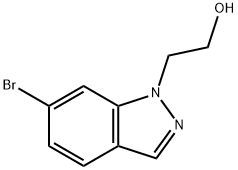 1H-인다졸-1-에탄올,6-브로모- 구조식 이미지