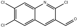 2,6,7-TRICHLORO-QUINOLINE-3-CARBALDEHYDE Structure