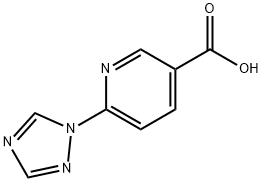 6-(1H-1,2,4-트리아졸-1-일)니코틴산 구조식 이미지