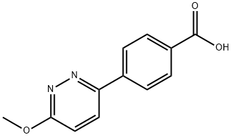 4-(6-메톡시피리다진-3-일)벤조산 구조식 이미지