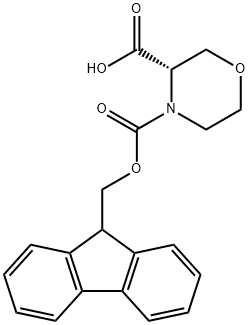 (S)-FMOC-2-CARBOXYMORPHOLINE Structure