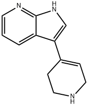 1H-Pyrrolo[2,3-b]pyridine, 3-(1,2,3,6-tetrahydro-4-pyridinyl)- 구조식 이미지