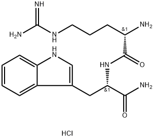 H-ARG-TRP-NH2 2 HCL Structure