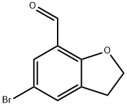 5-BROMO-2,3-DIHYDROBENZO[B]FURAN-7-CARBALDEHYDE 구조식 이미지