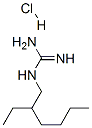 (2-ethylhexyl)guanidine monohydrochloride Structure