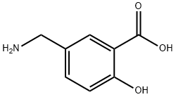 5-AMINOMETHYL-2-HYDROXY-BENZOIC ACID 구조식 이미지