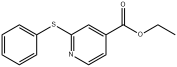 2-(페닐티오)-피리딘-4-카르복실산에틸에스테르 구조식 이미지