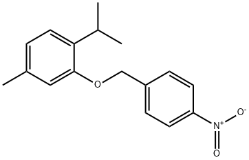 4-methyl-2-[(4-nitrophenyl)methoxy]-1-(propan-2-yl)benzene Structure