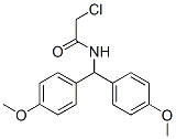 N-[비스(4-메톡시페닐)메틸]-2-클로로아세타미드 구조식 이미지