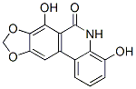 4,7-Dihydroxy[1,3]dioxolo[4,5-j]phenanthridin-6(5H)-one 구조식 이미지