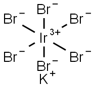 tripotassium hexabromoiridate Structure