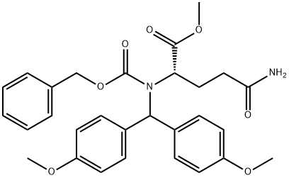 N-ALPHACARBOBENZOXY-N-GAMMA-(4,4'-DIMETHOXY)BENZHYDRYL-L-글루타민알파-메틸에스테르 구조식 이미지