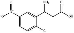 3-AMINO-3-(2-CHLORO-5-NITRO-PHENYL)-PROPIONIC ACID Structure