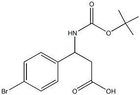 (R,S)-Boc-3-amino-3-(4-bromophenyl)-propionic acid Structure