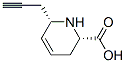 2-Pyridinecarboxylicacid,1,2,3,6-tetrahydro-6-(2-propynyl)-,(2S,6S)-(9CI) Structure