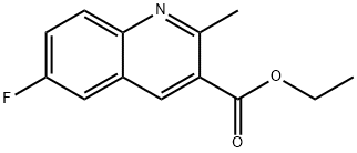 에틸6-플루오로-2-메틸퀴놀린-3-카르복실레이트 구조식 이미지