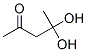 2-펜타논,4,4-디하이드록시-(9Cl) 구조식 이미지