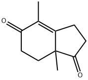 (7aS)-4,7a-Dimethyl-5,6,7,7a-tetrahydroindan-1,5-dione Structure