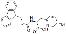 2-PYRIDINEPROPANOIC ACID, 5-BROMO-.ALPHA.-[[(9H-FLUOREN-9-YLMETHOXY)CARBONYL]AMINO]-, (.ALPHA.S)- Structure