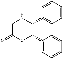 (5R,6S)-5,6-디페닐-2-모르폴리논 구조식 이미지
