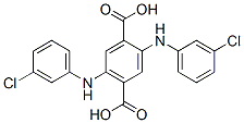 2,5-bis(3-chlorophenylamino)terephthalic acid Structure