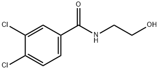 3,4-디클로로-N-(2-하이드록시에틸)벤젠카복사미드 구조식 이미지