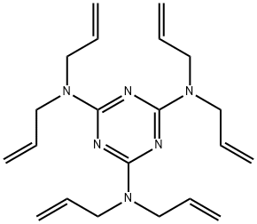 N,N,N',N',N'',N''-hexaallyl-1,3,5-triazine-2,4,6-triamine  Structure