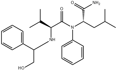 N-((RS)-2-HYDROXY-1-PHENYL-ETHYL)-VAL-LEU-ANILIDE Structure