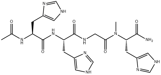 AC-HIS-HIS-GLY-HIS-NHME Structure