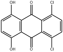 5,8-DICHLORO-1,4-DIHYDROXYANTHRAQUINONE 구조식 이미지