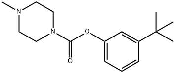 4-Methyl-1-piperazinecarboxylic acid 3-tert-butylphenyl ester Structure