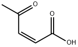 (E)-4-OXO-PENT-2-ENOIC산 구조식 이미지