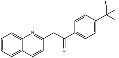 2-퀴놀린-2-YL-1-[4-(트리플루오로메틸)페닐]에타논 구조식 이미지