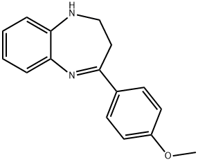 4-(4-Methoxy-phenyl)-2,3-dihydro-1H-benzo[b][1,4]diazepine Structure