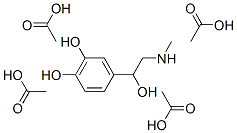 (-)-N-메틸-N-(β,3,4-트리아세톡시페네틸)아세트아미드 구조식 이미지