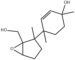 2-(4-Hydroxy-1,4-dimethyl-2-cyclohexen-1-yl)-2-methyl-6-oxabicyclo[3.1.0]hexane-1-methanol Structure