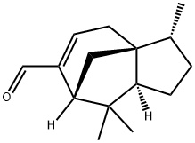 [3R-(3alpha,3abeta,7beta,8aalpha)]-2,3,4,7,8,8a-hexahydro-3,8,8-trimethyl-1H-3a,7-methanoazulene-6-carboxaldehyde  구조식 이미지