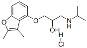 1-(2,3-dimethylbenzofuran-4-yl)oxy-3-(propan-2-ylamino)propan-2-ol hyd rochloride 구조식 이미지