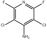 3,5-다이클로로-2,6-다이플루오로피리딘-4-아민 구조식 이미지