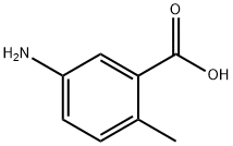 5-амино-2-метилбензойная кислота структурированное изображение