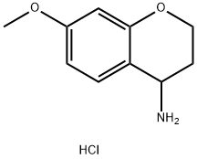 2H-1-BENZOPYRAN, 4-AMINO-3,4-DIHYDRO-7-METHOXY-, HYDROCHLORIDE 구조식 이미지