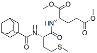 N-[N-(1-Adamantylcarbonyl)-L-methionyl]-L-glutamic acid dimethyl ester Structure