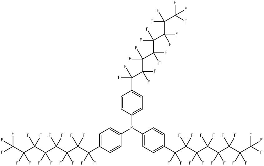 트리스[4-(퍼플루오로옥틸)페닐]포스핀 구조식 이미지