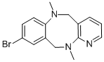 9-BROMO-6,12-DIMETHYL-5,6,11,12-TETRAHYDRO-1,6,12-TRIAZA-DIBENZO[A,E]CYCLOOCTENE Structure