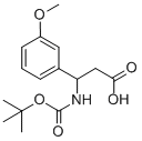 3-(BOC-AMINO)-3-(3-METHOXYPHENYL)PROPIONIC ACID Structure