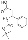 3-TERT-BUTOXYCARBONYLAMINO-3-O-TOLYL-PROPIONIC ACID 구조식 이미지