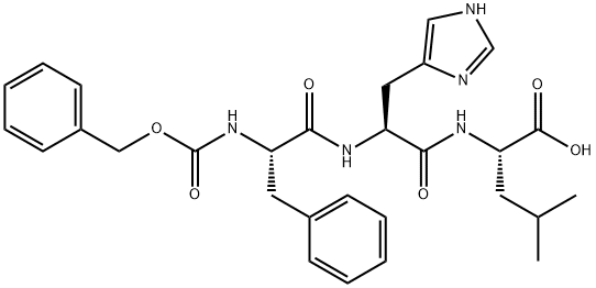 Z-PHE-HIS-LEU-OH 구조식 이미지